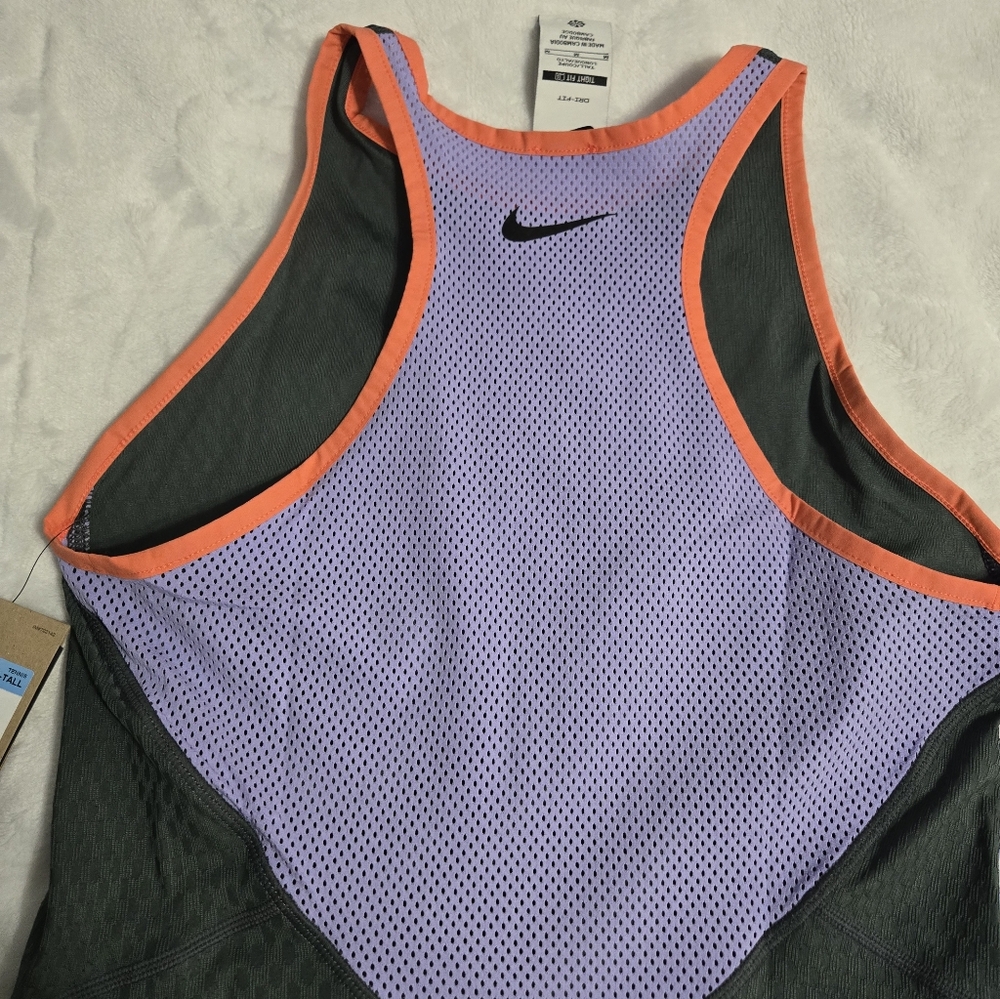 Nike Slam mesh-paneled Dri-FIT Tennis Dress Women Size Medium-tall - Picture 13 of 13